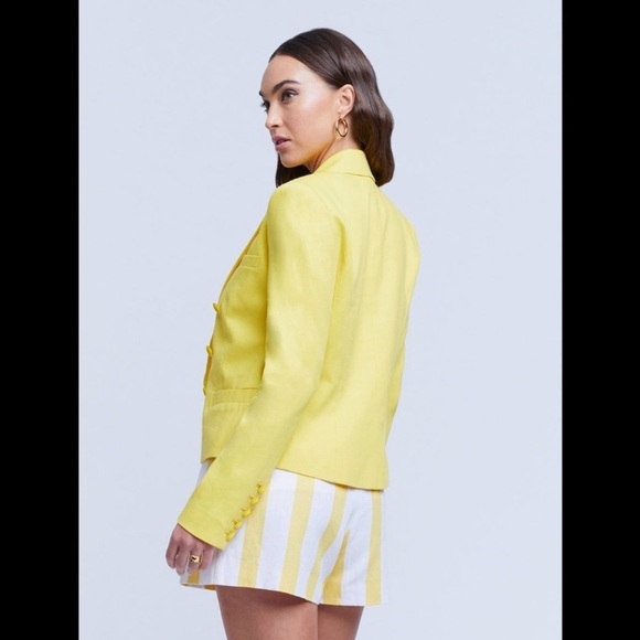L’agence Brooke yellow Blazer Size 2 - Picture 2 of 16